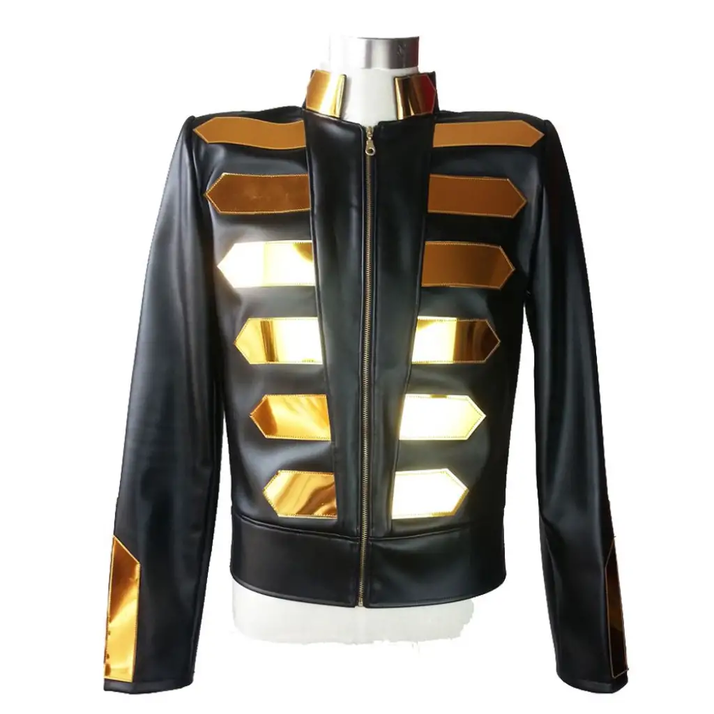 Black Gold Fashion Leather